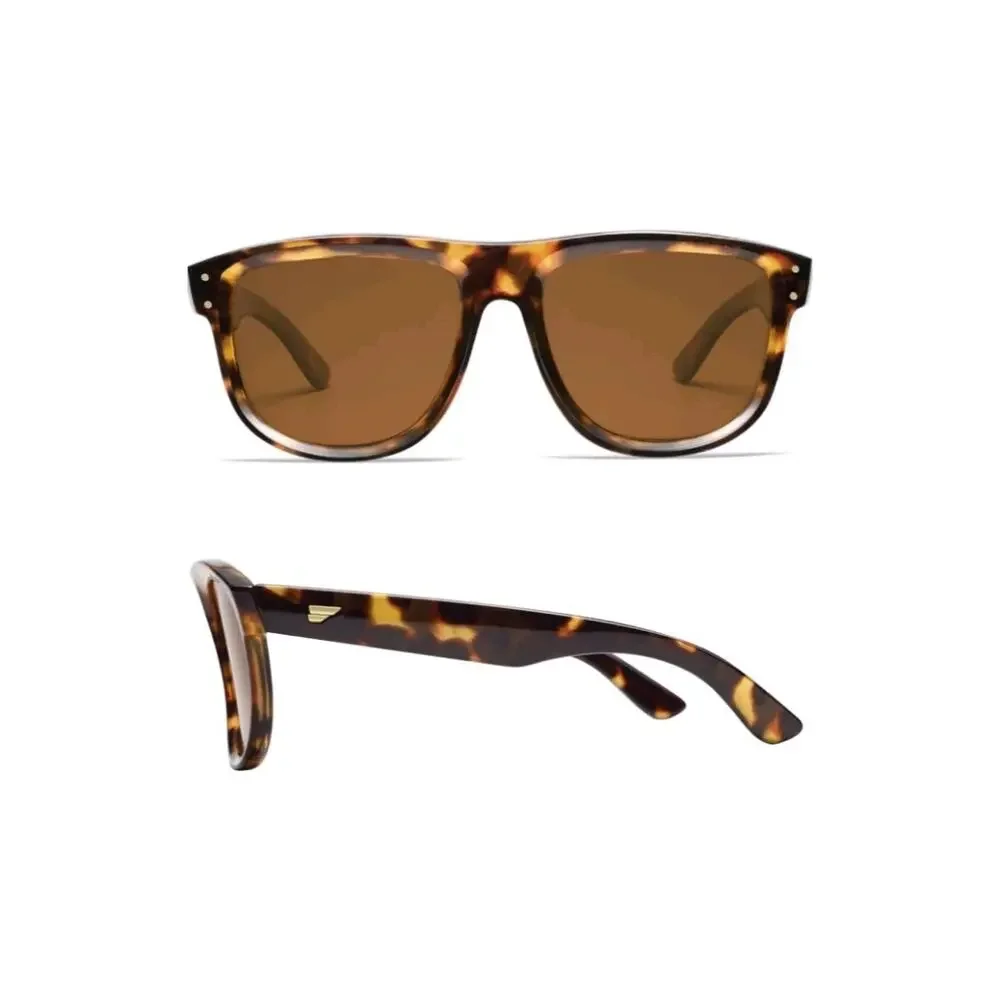 VANLINKER trendy Reverse Polarized Sunglasses For Men Women Vintage Oversized...